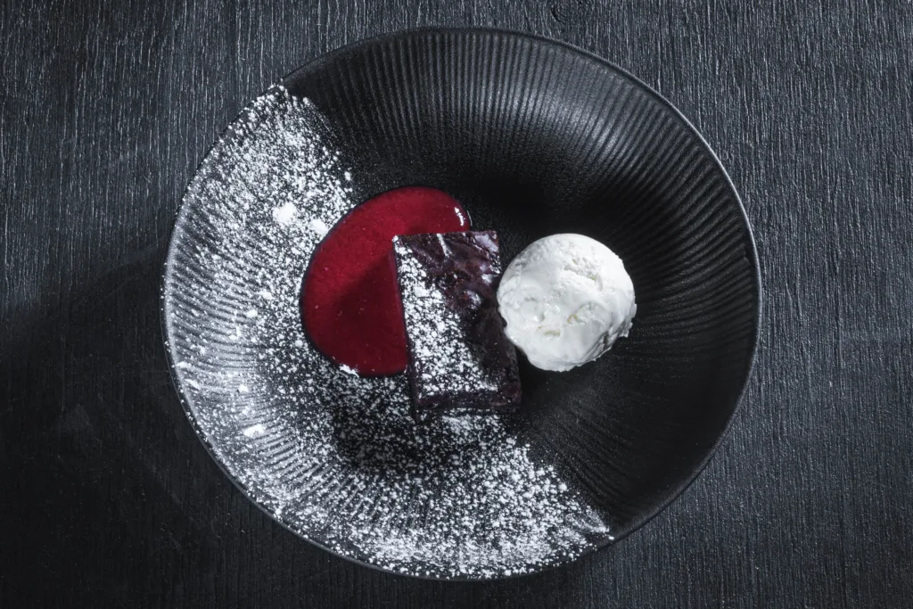 Brownie & vaniljajäätelö